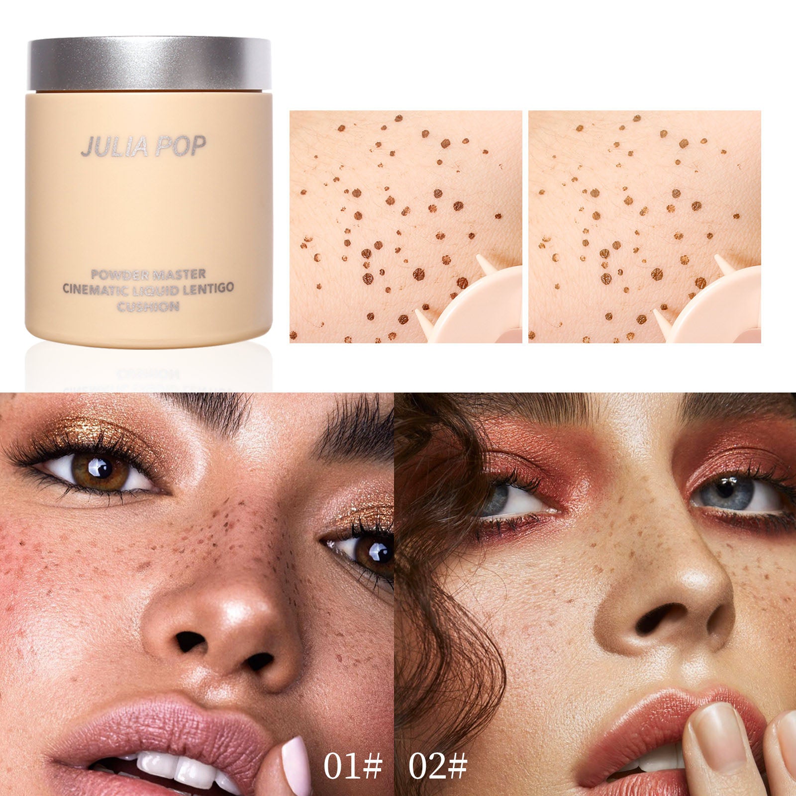 Mujer natural bolígrafo de pecas a prueba de agua puntos de maquillaje