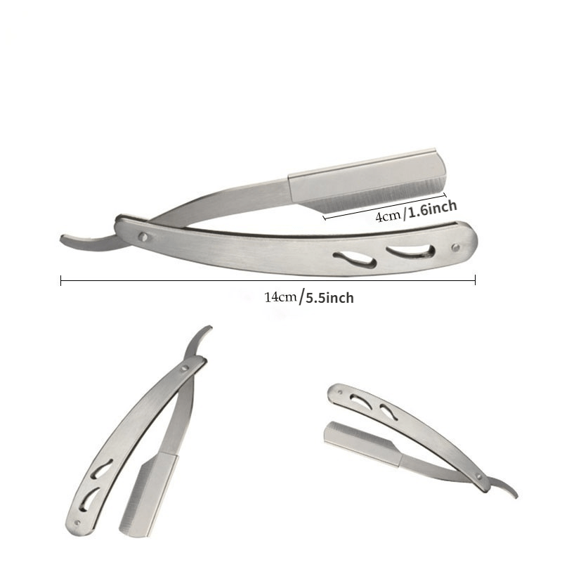Мужской набор стальных бритв с 20 лезвиями складной бритвы