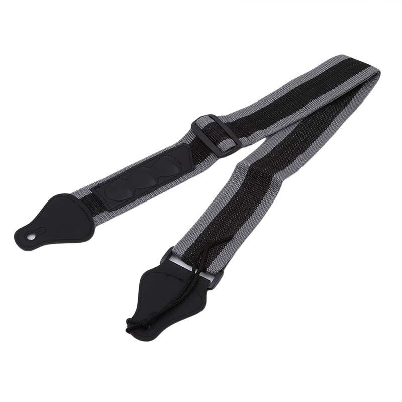 Adjustable Nylon Guitar Strap for Electric Acoustic Bass Guitars with Detachable Paddles