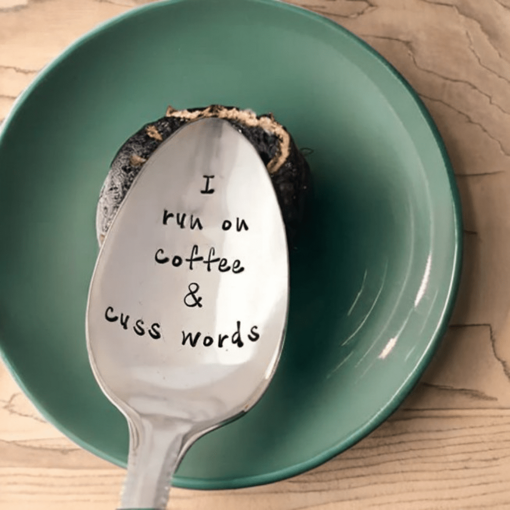 Coffee Spoon with Cuss Words Funny Gift for Him or Her