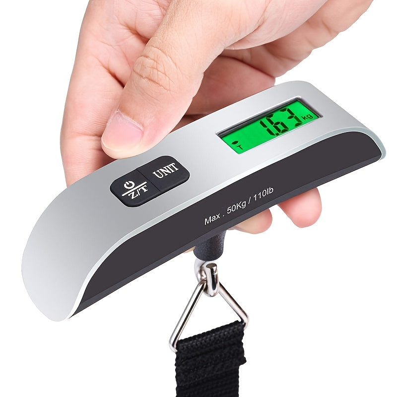 Digital Luggage Scale with Backlight LCD Display 50kg Portable Travel Weighing Tool