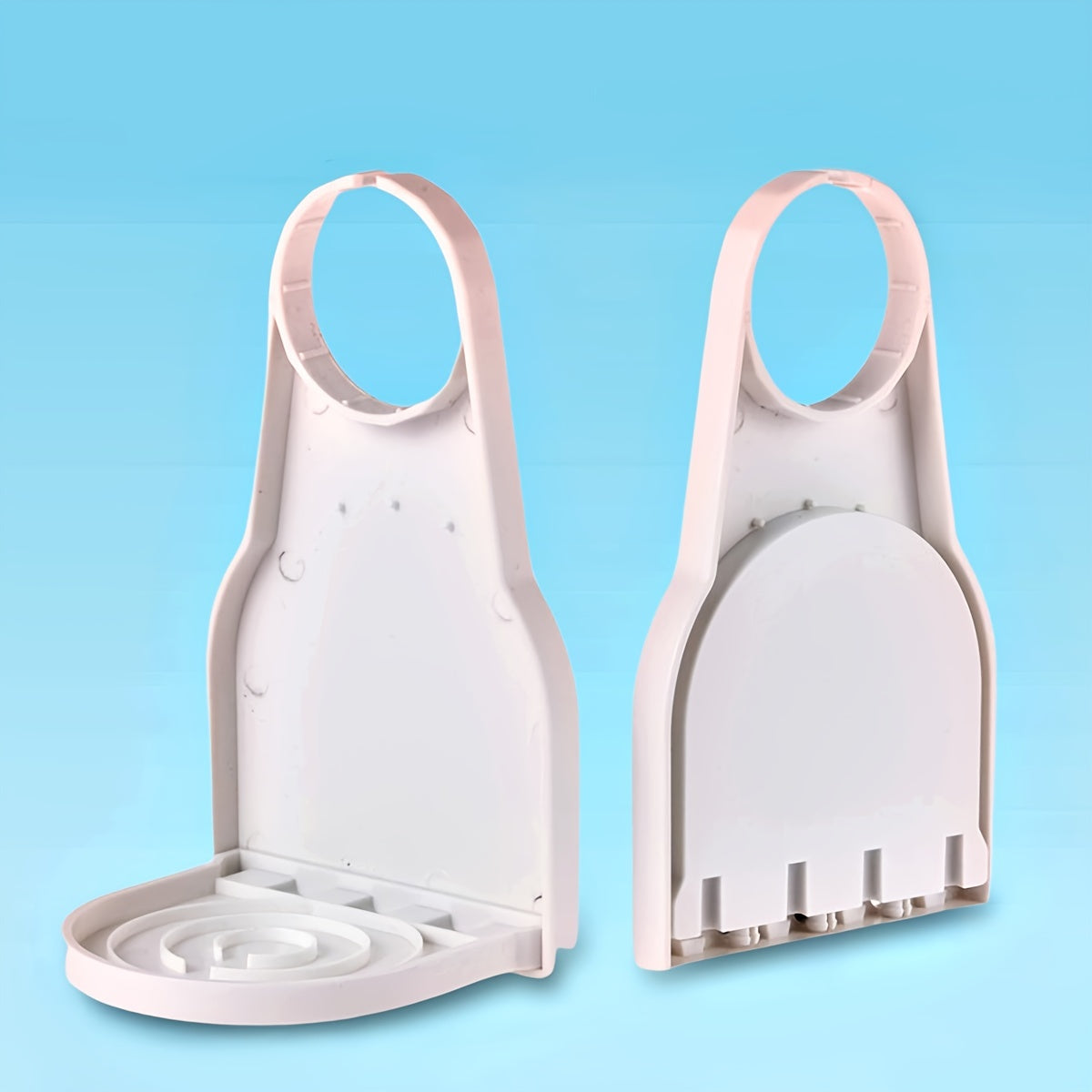 Portable Plastic Laundry Detergent Cup Holder Foldable Splash-Proof	for Home