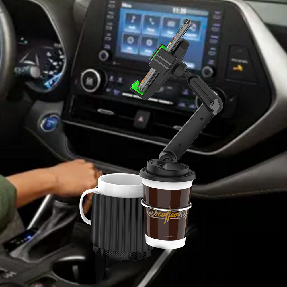 Car Cup Holder Organizer Multi-Function Storage for Drinks and Phone