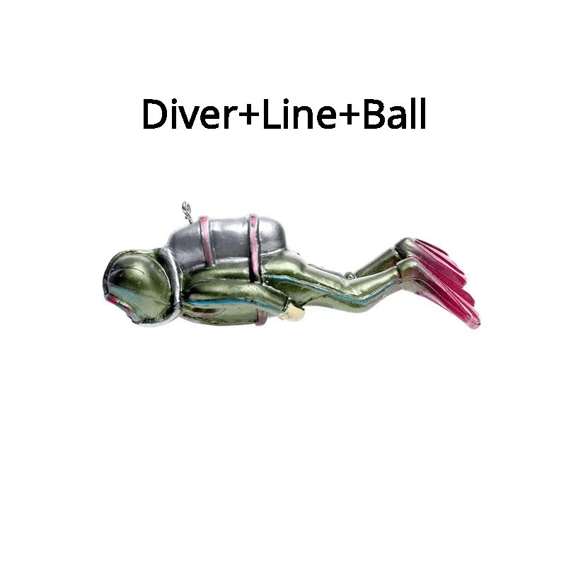 Colorful Diver Aquarium Ornament Resin Fish Tank Decor Underwater Landscape