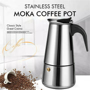 Stainless Steel Coffee Percolator Pot for Espresso Mocha Latte Stove Top