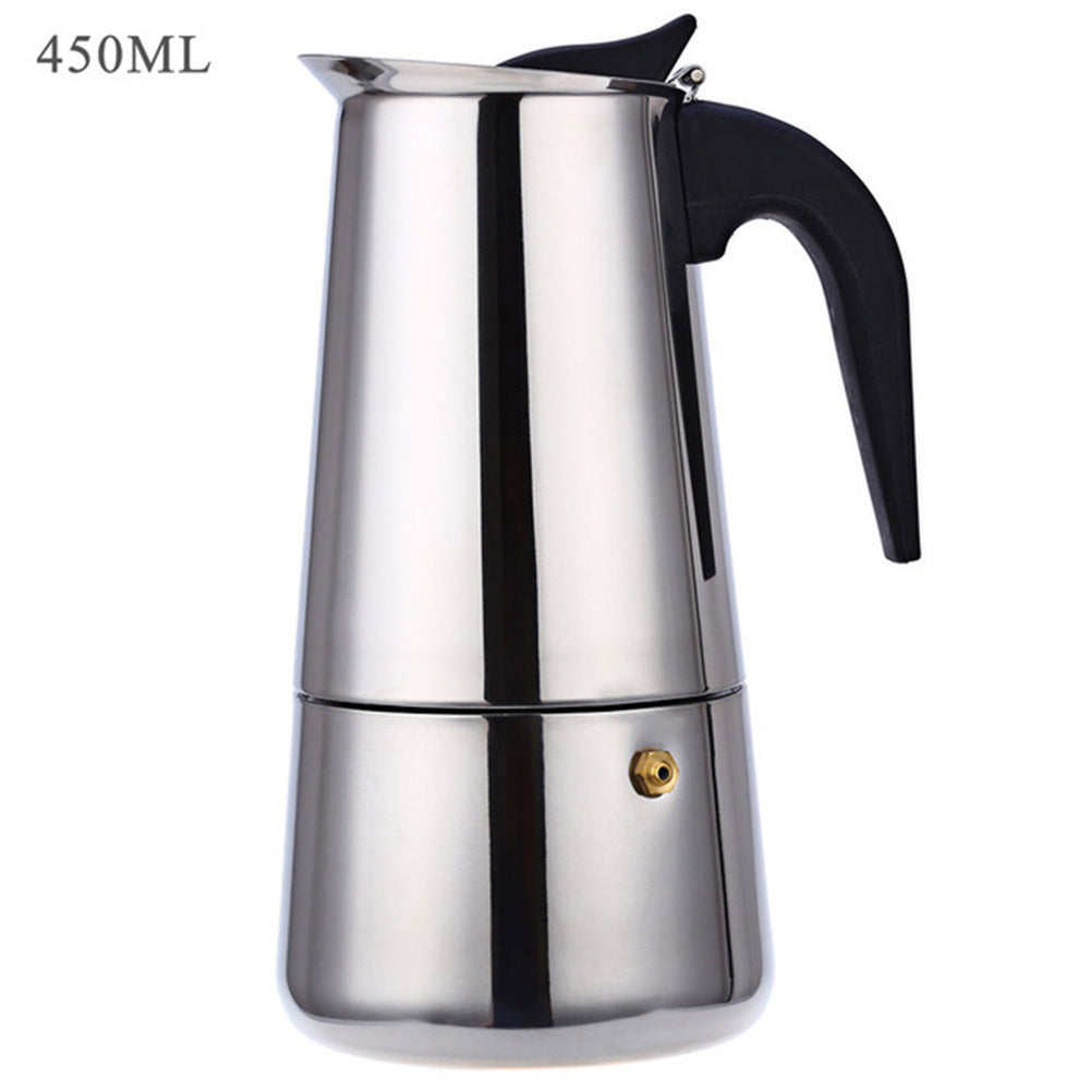 Stainless Steel Coffee Percolator Pot for Espresso Mocha Latte Stove Top