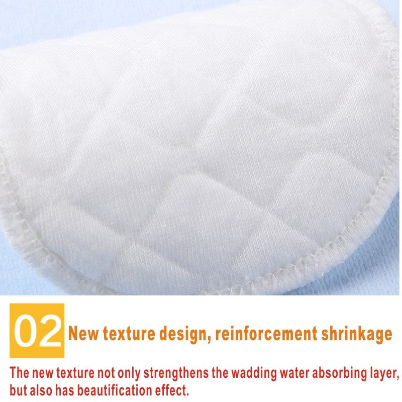 Leak-Proof Washable Nursing Pads for Breastfeeding Ultra Soft Reusable 10cm Pack of 6 or 12