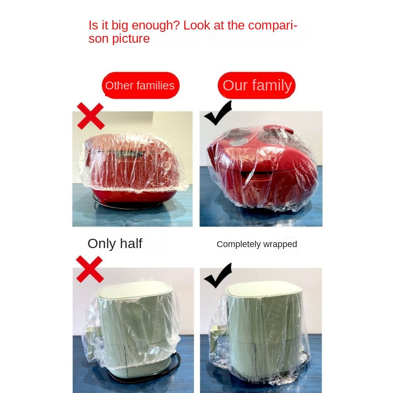 Large Transparent Dust Cover for Appliances Microwave Fan Rice Cooker