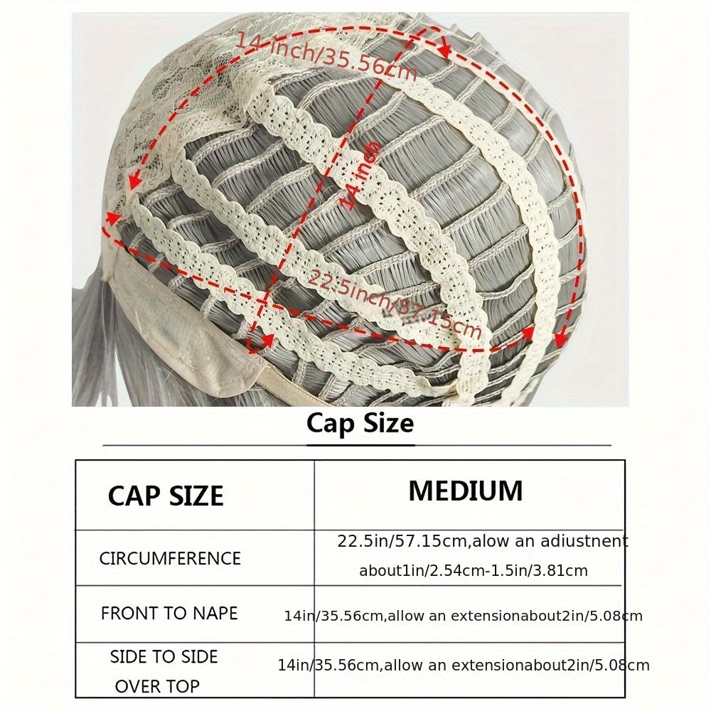 Gray Cosplay Wig with Bangs for Parties and Special Occasions