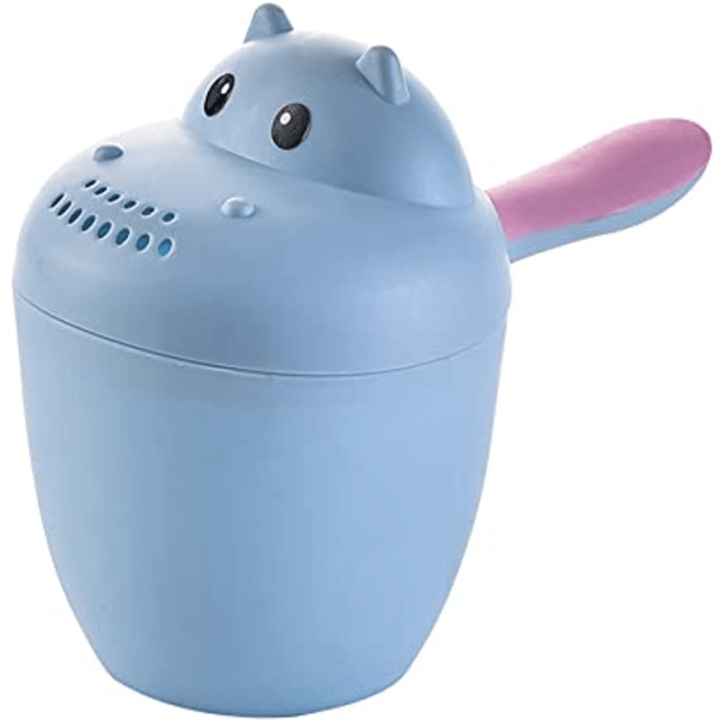 Taza de enjuague para baño de bebé para infantes con mango de fácil agarre y cucharón de agua