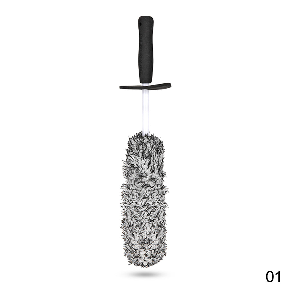 Universal avtomobil g'ildirak cho'tkasi, sirpanchiq bo'lmagan tutqich, oson rim va spoke tozalash