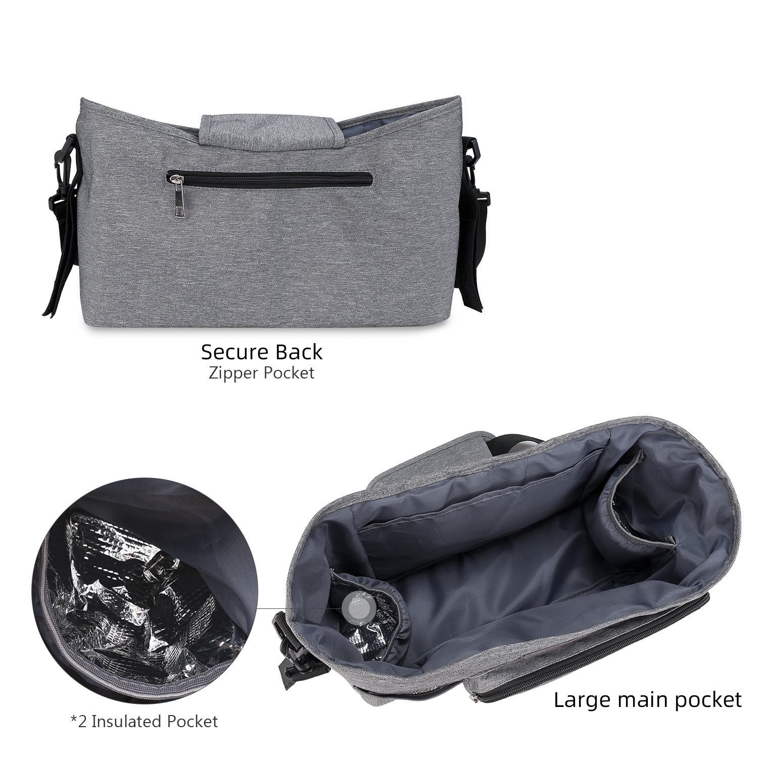 Stroller Organizer Outdoor Storage Bag with Wet Wipes and Paper Drawer for Moms