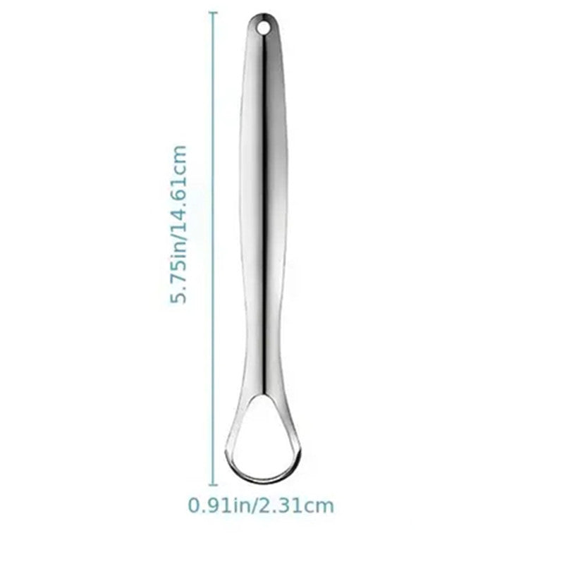 Stainless Steel Tongue Scraper Portable Oral Care Tool for Fresh Breath