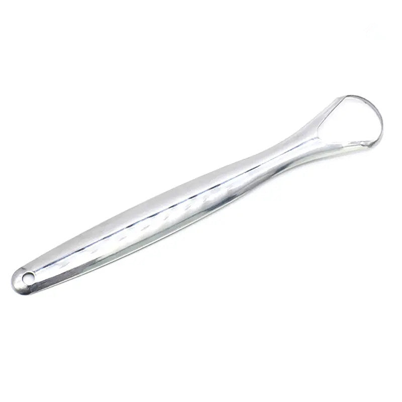 Stainless Steel Tongue Scraper Portable Oral Care Tool for Fresh Breath
