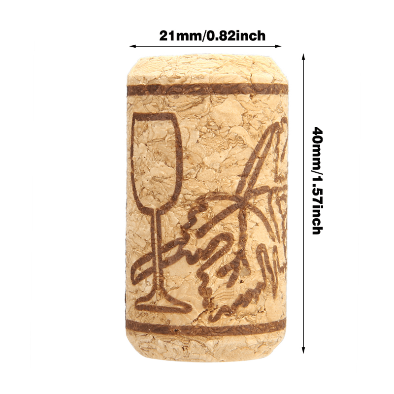 Set of 100 Wine Corks for Beer and Wine Bottle Sealing 2.03cmx4.06cm Bungs