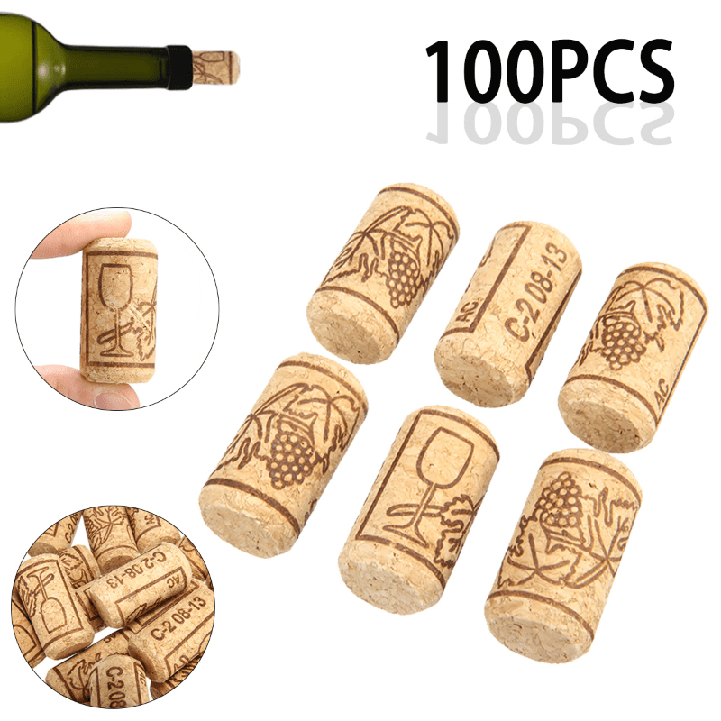 Set of 100 Wine Corks for Beer and Wine Bottle Sealing 2.03cmx4.06cm Bungs