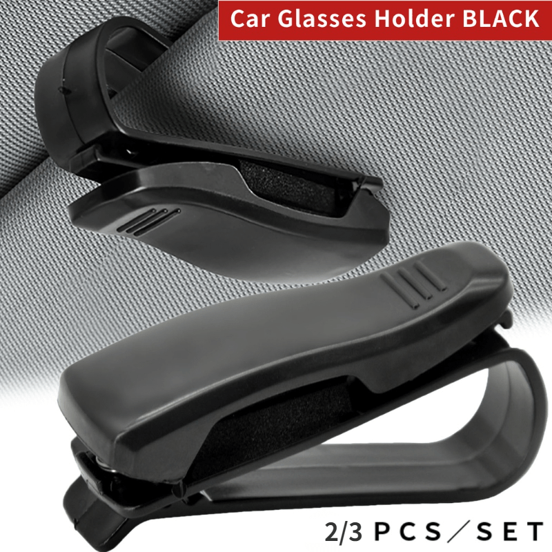 Universal Car Sunshade Glasses Case Clip Card Holder Fastener Accessories
