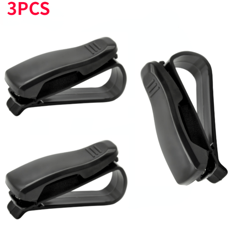 Universal Car Sunshade Glasses Case Clip Card Holder Fastener Accessories