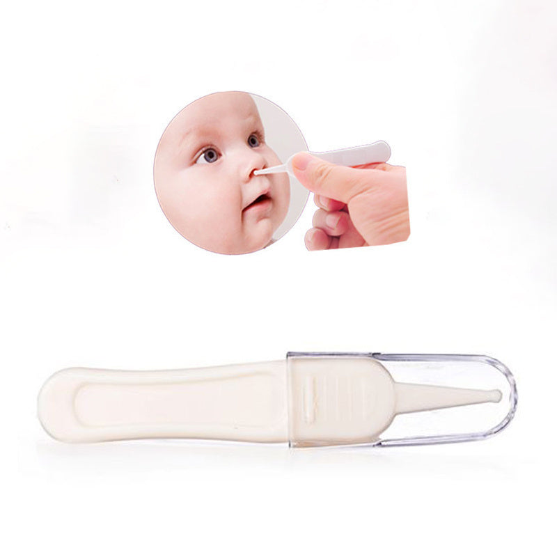 Baby Nose Clip with Rounded Tweezers for Gentle Nasal Cleaning