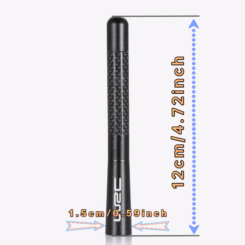 Universal Carbon Fiber Metal Short Radio Antenna for Car Replacement