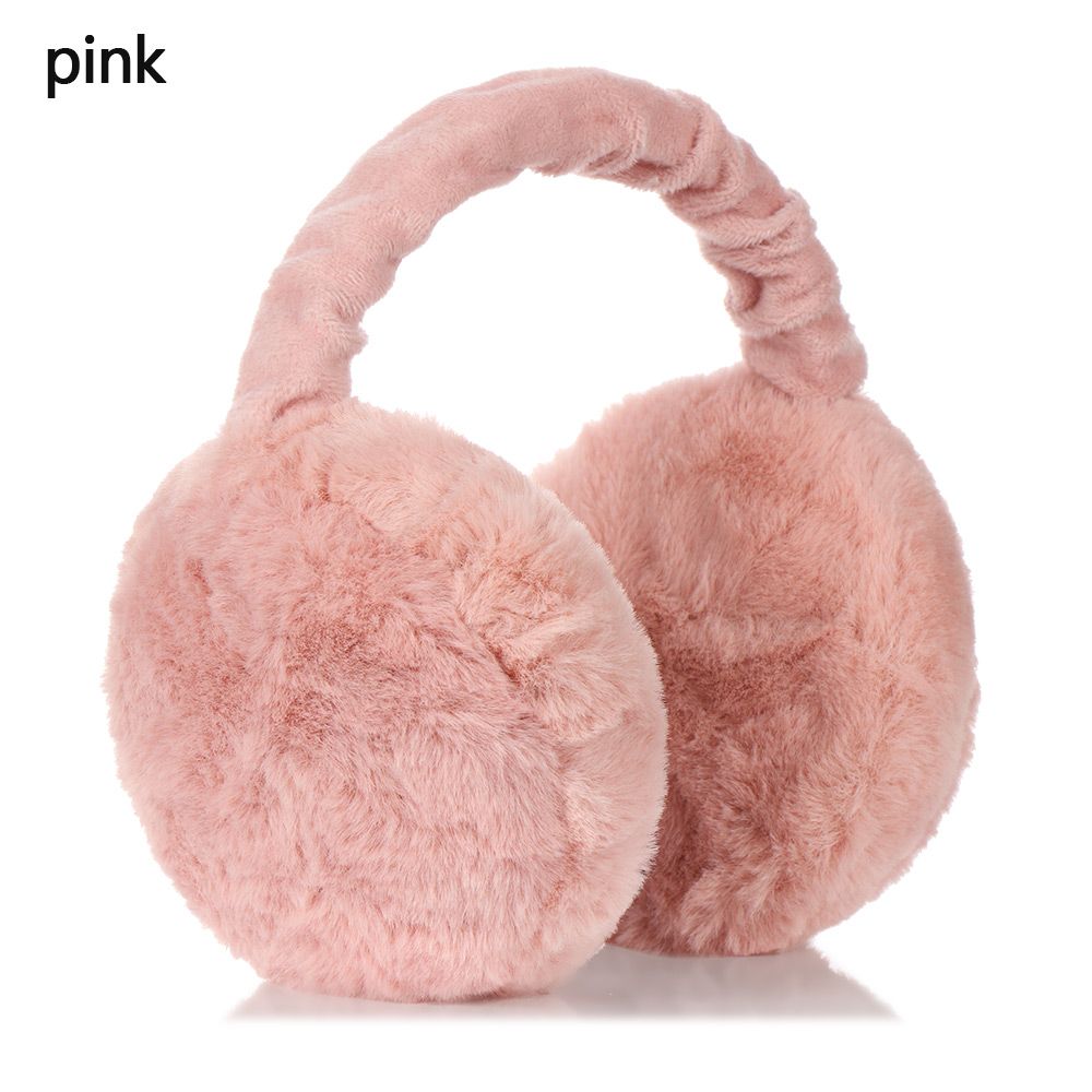 Unisex Foldable Solid Color Earmuffs Warm Plush Coldproof Winter Outdoor Gear