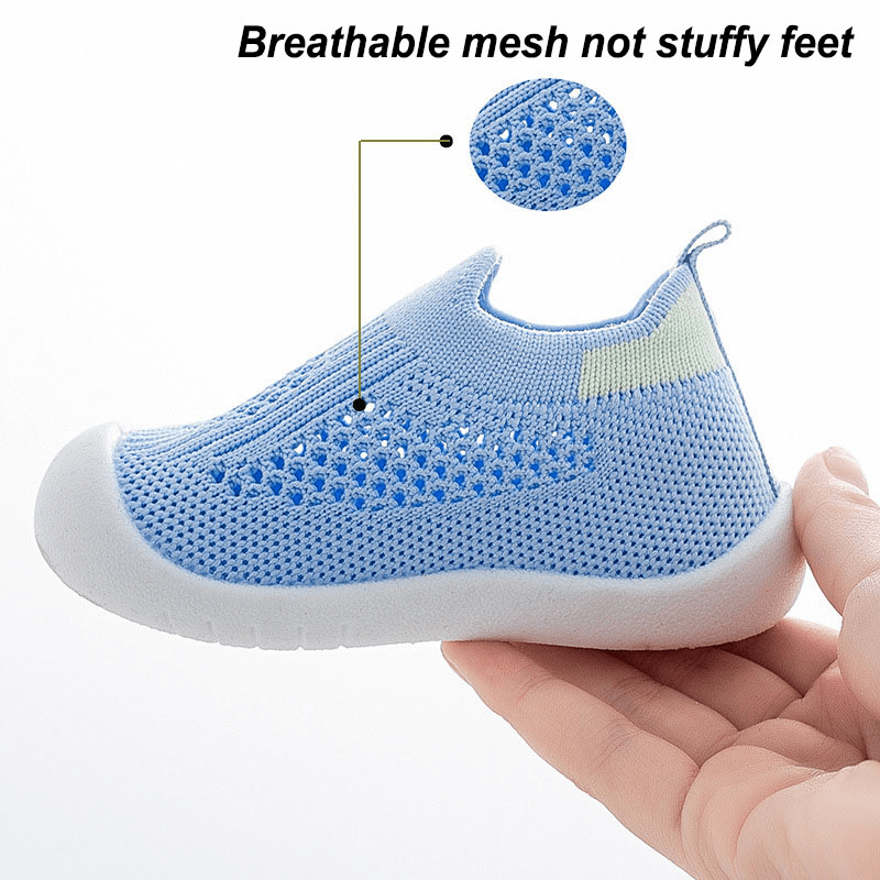 Toddler Mesh Shoes Boys Girls Summer Non-Slip Wear-Resistant Slip-On Sneakers