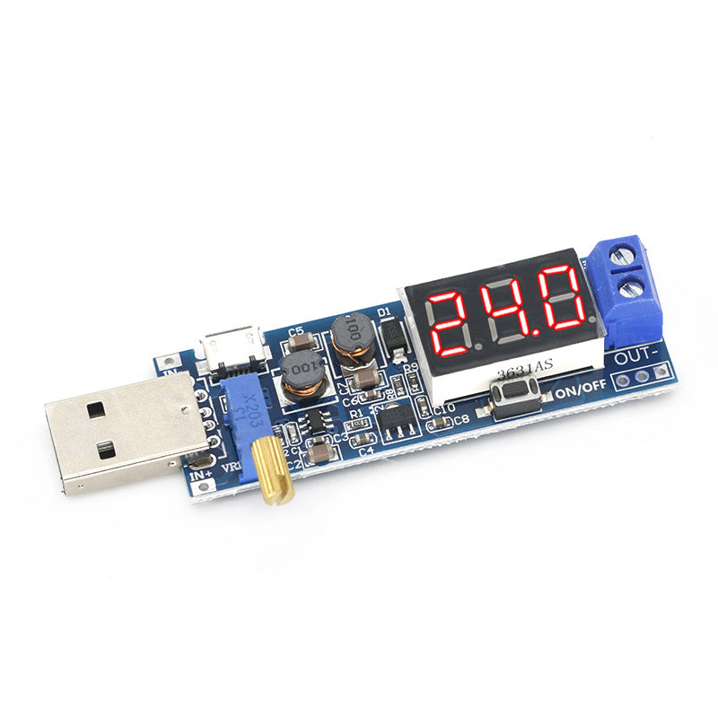 Adjustable DC-DC USB Power Supply Module 1.2V-24V Boost Buck Converter