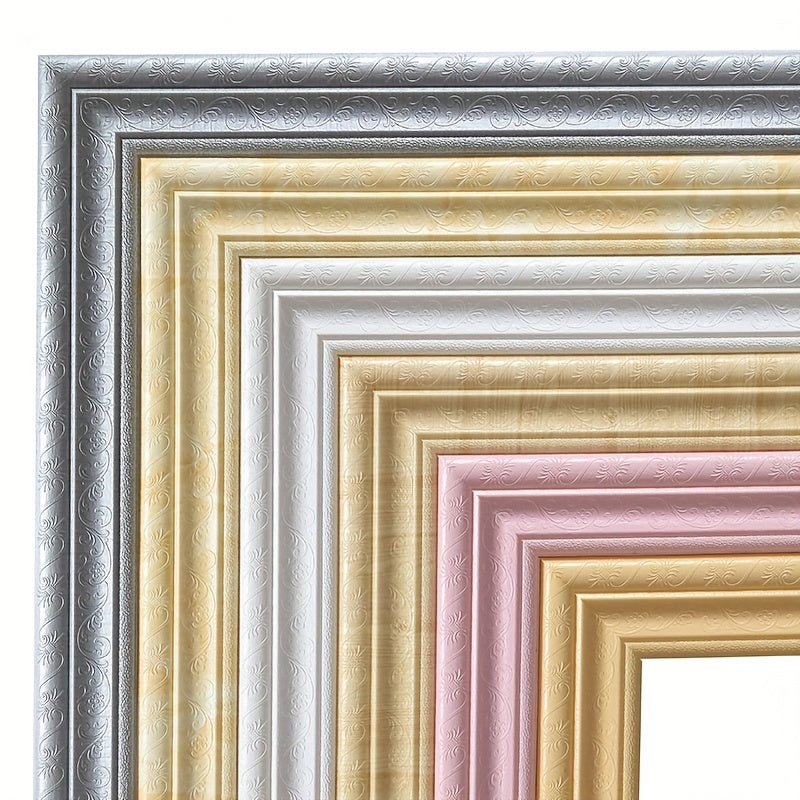 DIY Oil Painting Diamond Picture Frame Sticker Wall Decor Skirting Border
