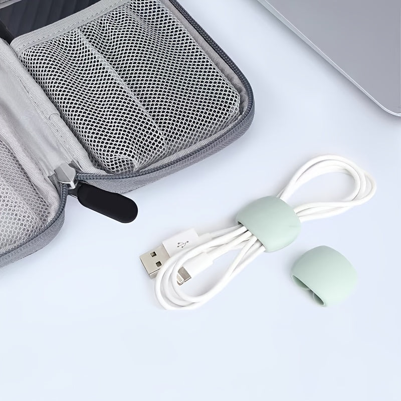 10pcs Colorful Cable Organizer Clips for Tidy Cables and Easy Access