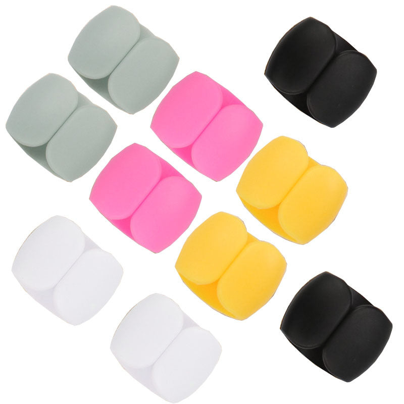 10pcs Colorful Cable Organizer Clips for Tidy Cables and Easy Access