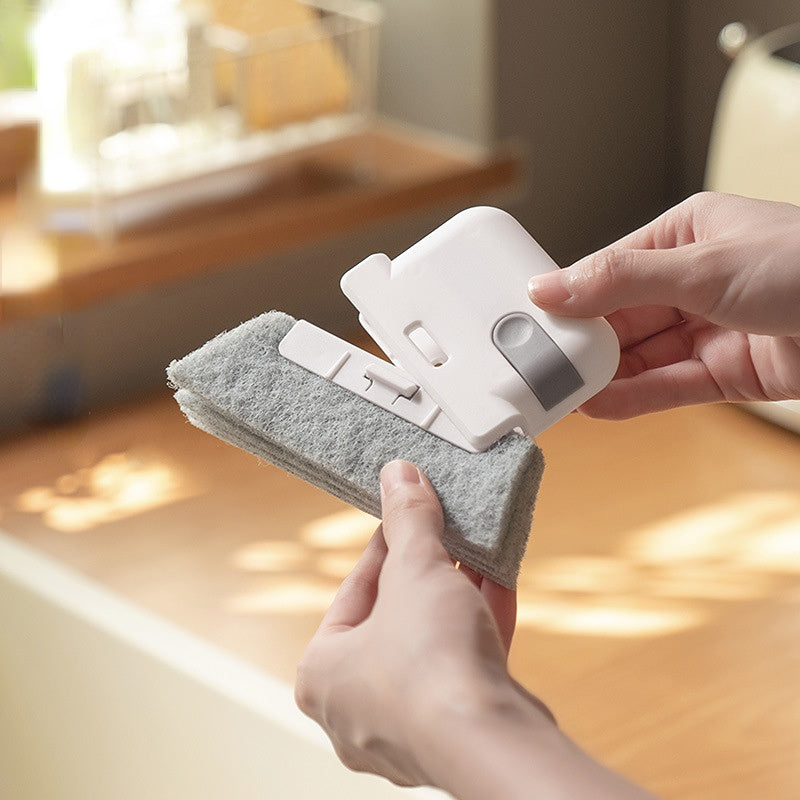 Универсальная щетка для очистки оконных направляющих для небольших зазоров и рам