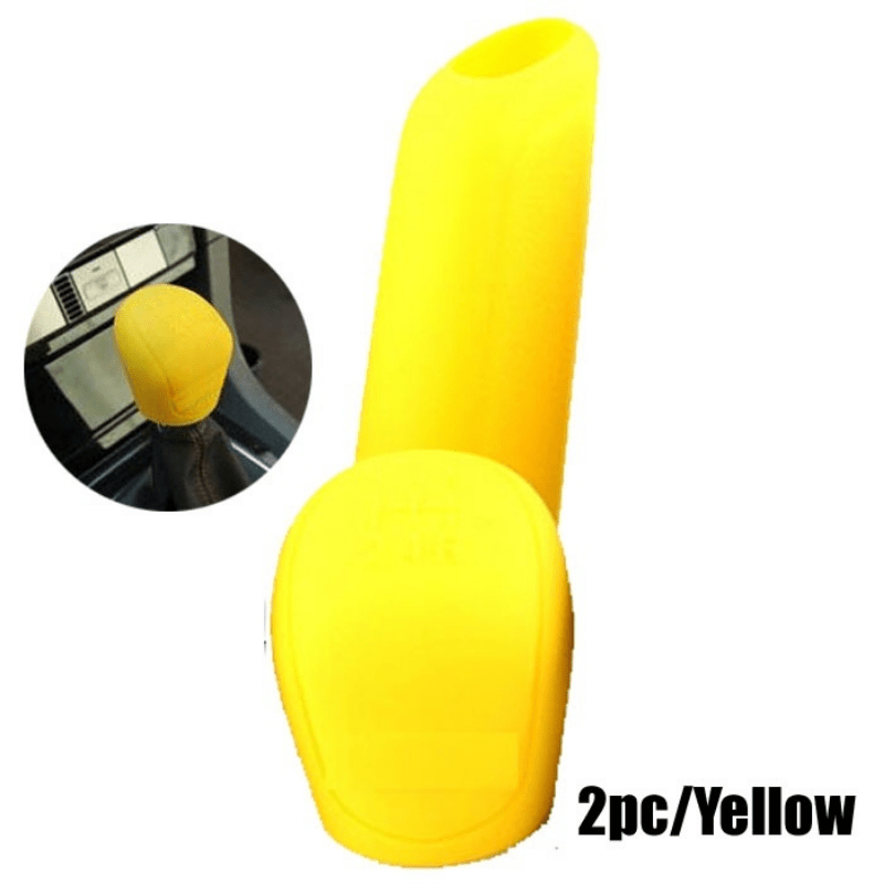 Avtomobillar uchun Universal Silikon Gear Shift Knob Cover va Handbrake Grip Seti
