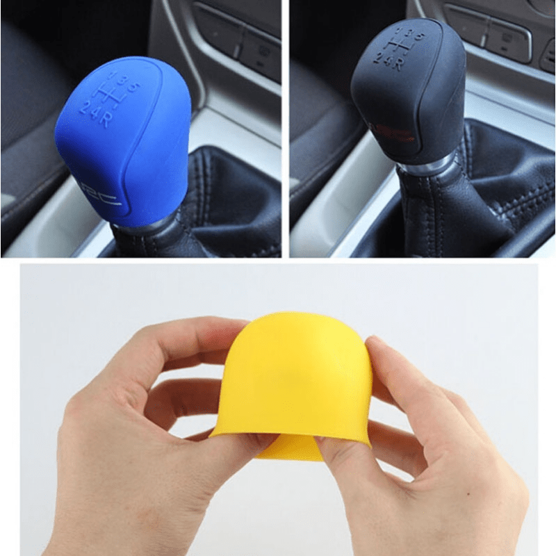 Avtomobillar uchun Universal Silikon Gear Shift Knob Cover va Handbrake Grip Seti