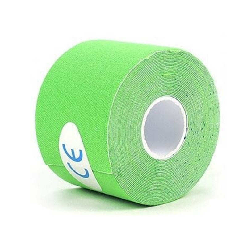 Cinta de kinesiología transpirable impermeable para unisex, banda de soporte muscular 2.5cm x 5m