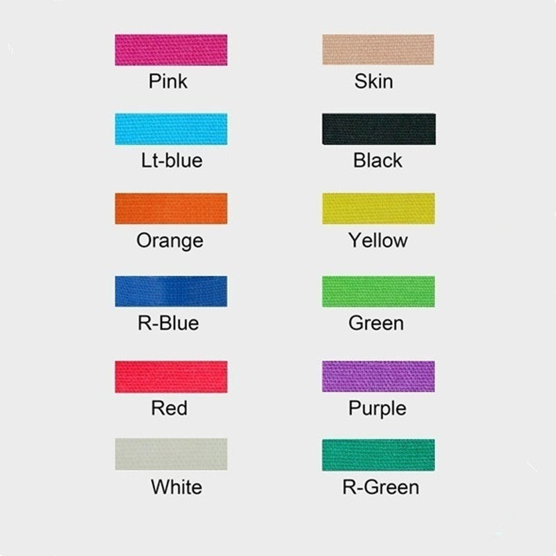 Cinta de kinesiología transpirable impermeable para unisex, banda de soporte muscular 2.5cm x 5m