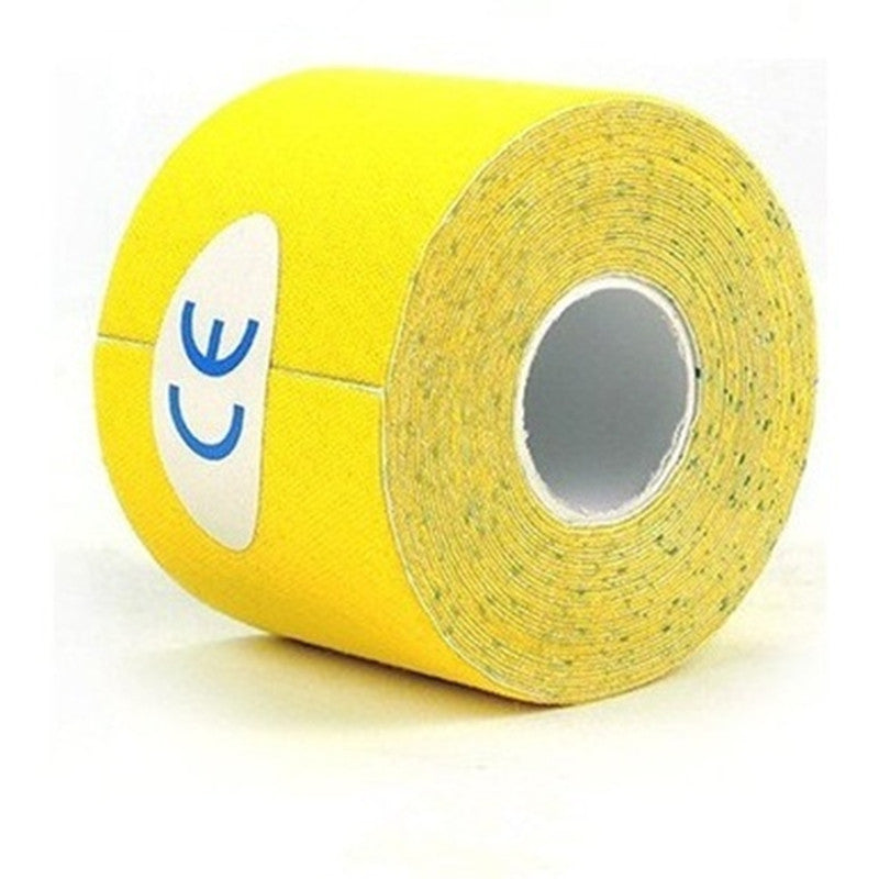 Cinta de kinesiología transpirable impermeable para unisex, banda de soporte muscular 2.5cm x 5m