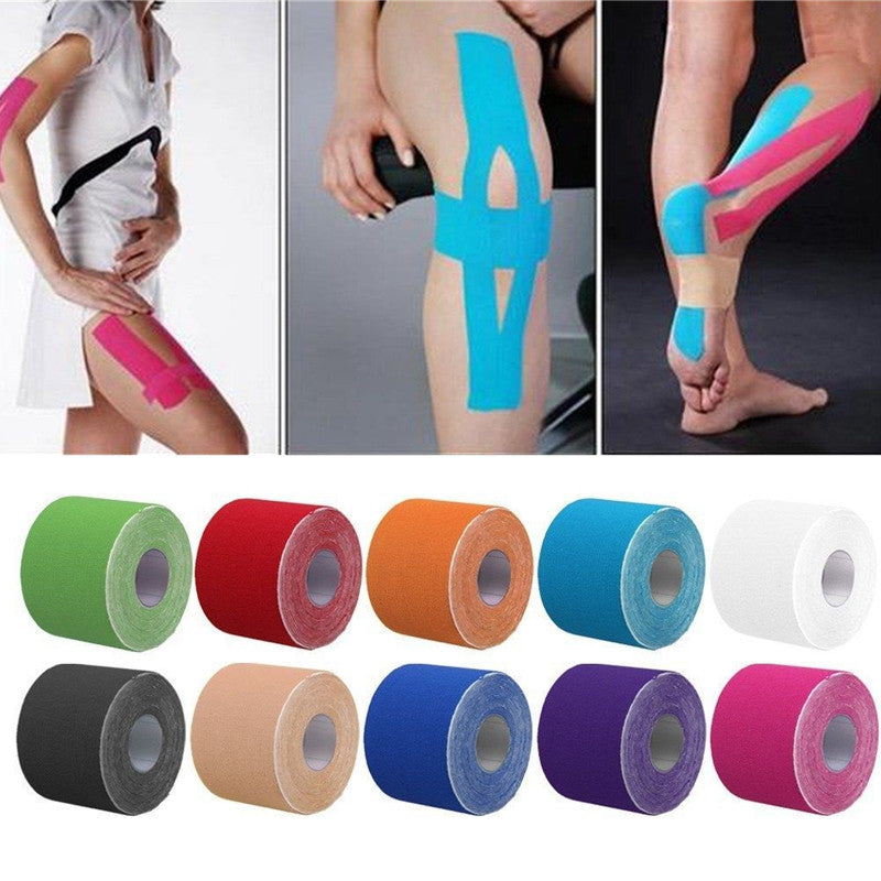 Unisex Waterproof Breathable Kinesiology Tape Muscle Support Bandage 2.5cm x 5m