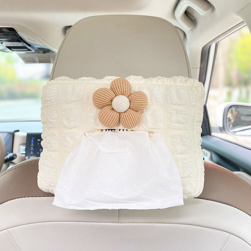 Car Interior Tissue Box Sun Visor Seat Hanging Storage Traveling Accessory