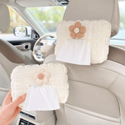 Car Interior Tissue Box Sun Visor Seat Hanging Storage Traveling Accessory