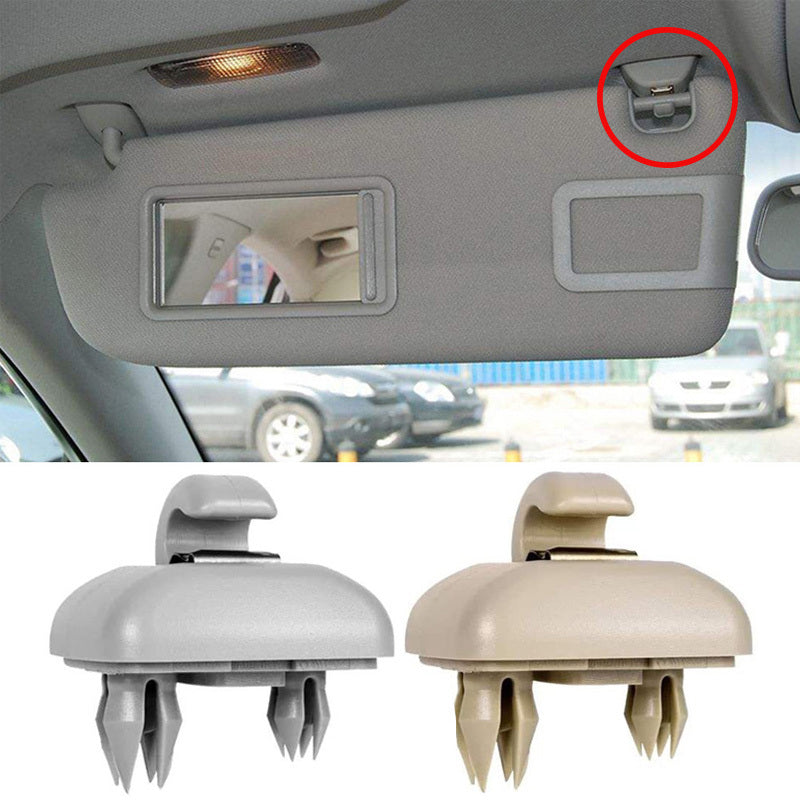 Car Interior Grey Sun Visor Clip Holder Hook for Audi Vehicles