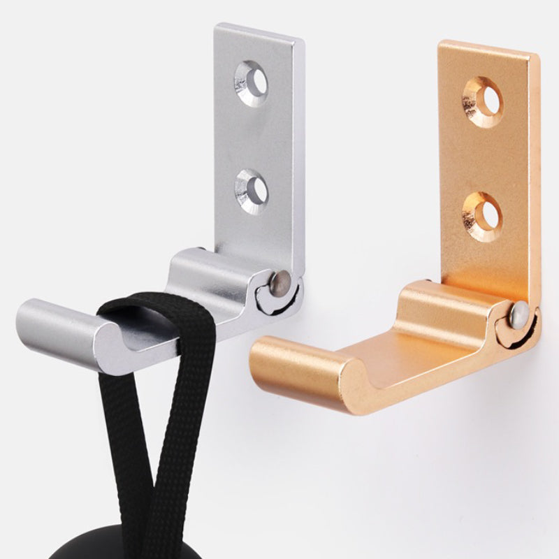 Foldable Wall Hooks Black Gold Silver for Bathroom Bedroom Coat Rack Robe Hanger