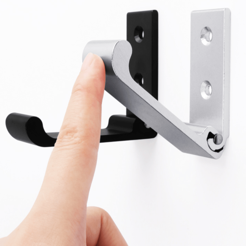 Foldable Wall Hooks Black Gold Silver for Bathroom Bedroom Coat Rack Robe Hanger