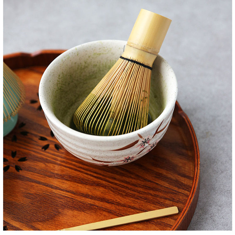 Cepillo de té Matcha de bambú para mezclas y preparación precisas en la cocina