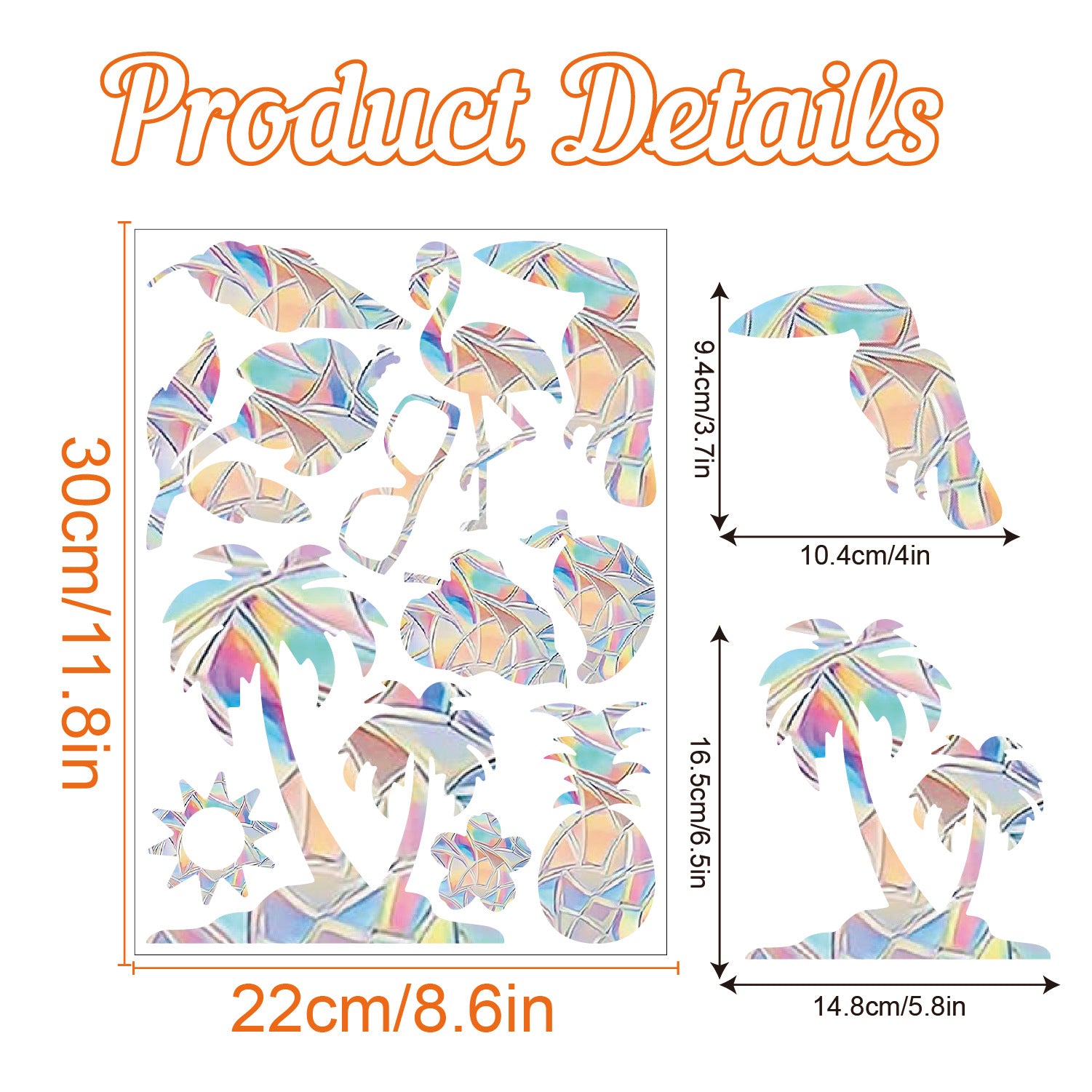 Colorful Rainbow Prism Butterfly Suncatcher Window Stickers Electrostatic Glass Decals