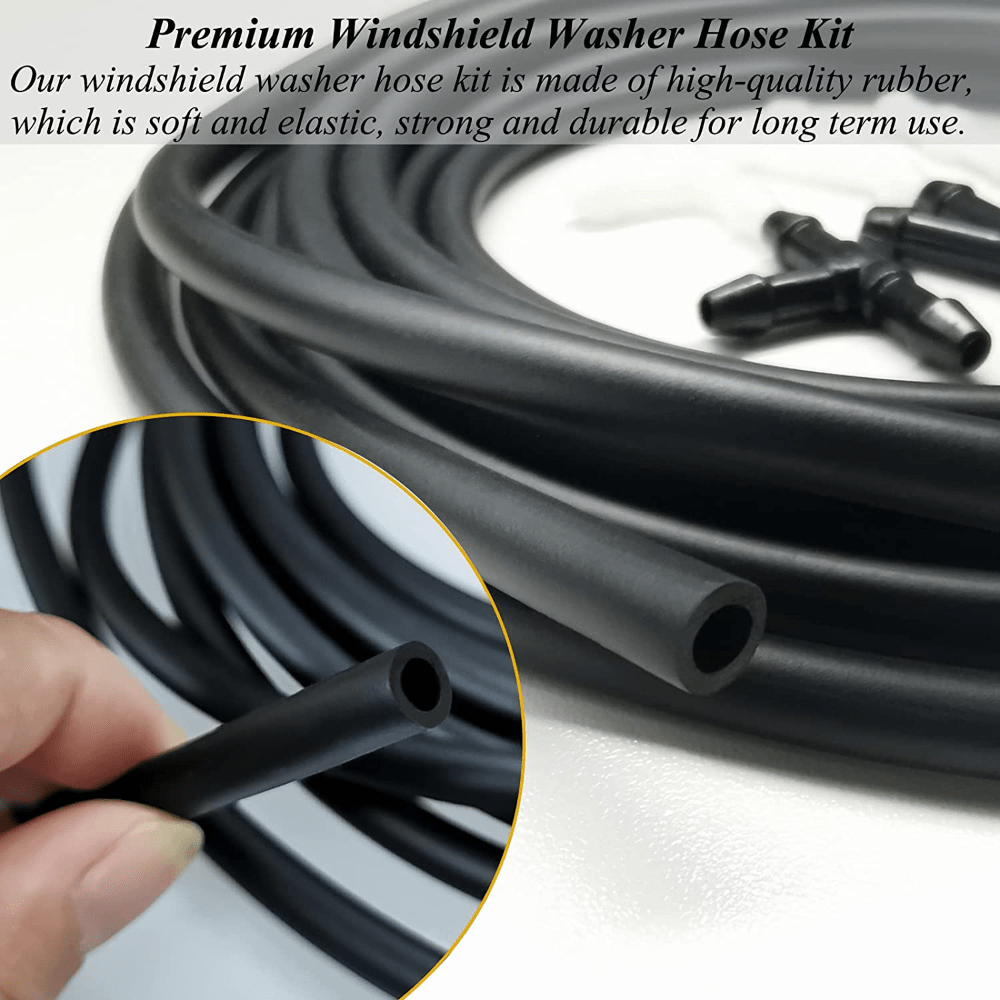 Car Windshield Washer Hose Kit 4m with Connectors for Most Vehicles