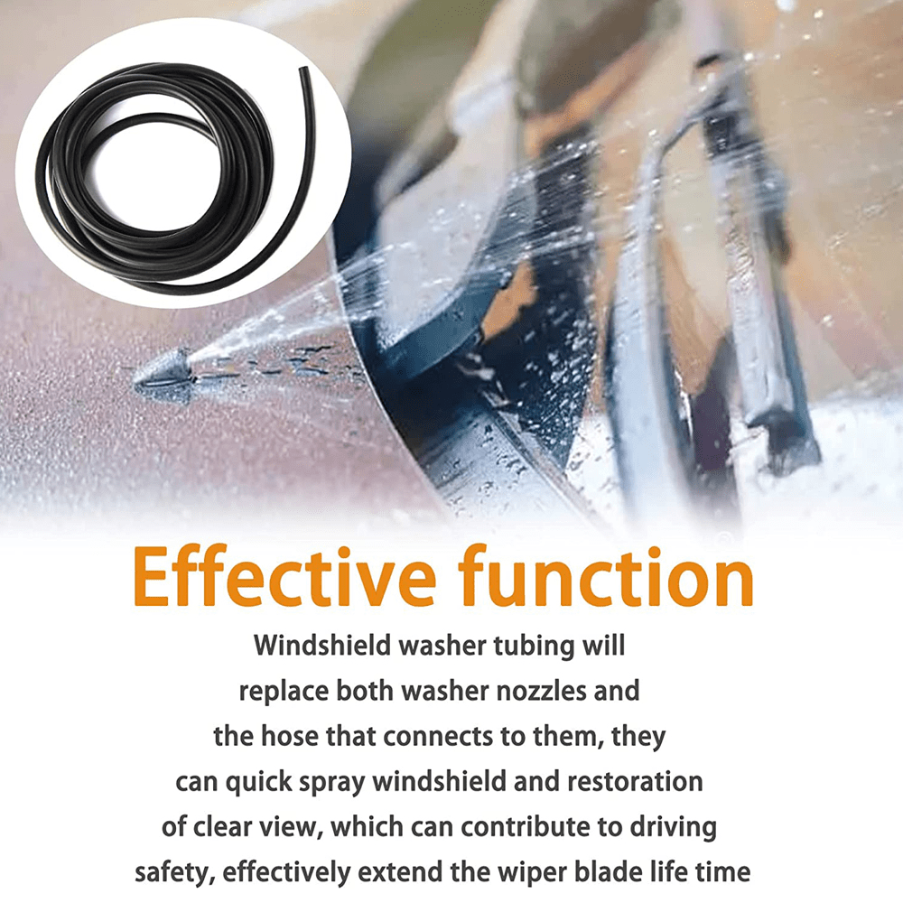 Car Windshield Washer Hose Kit 4m with Connectors for Most Vehicles