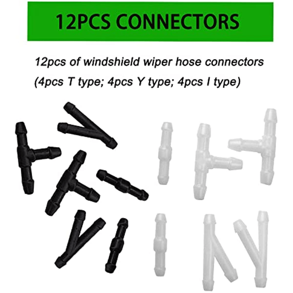 Car Windshield Washer Hose Kit 4m with Connectors for Most Vehicles