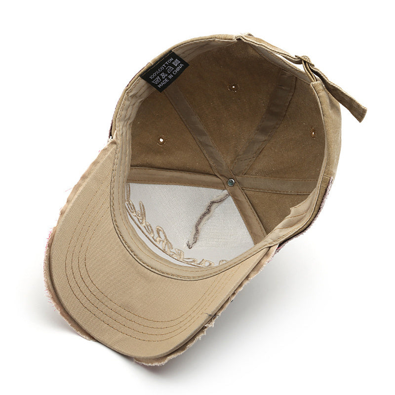 Gorra de mezclilla vintage lavada, gorra de béisbol unisex ajustable