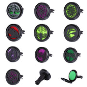 Car Vent Clip Diffuser Air Freshener Aromatherapy Locket with 10 Pads