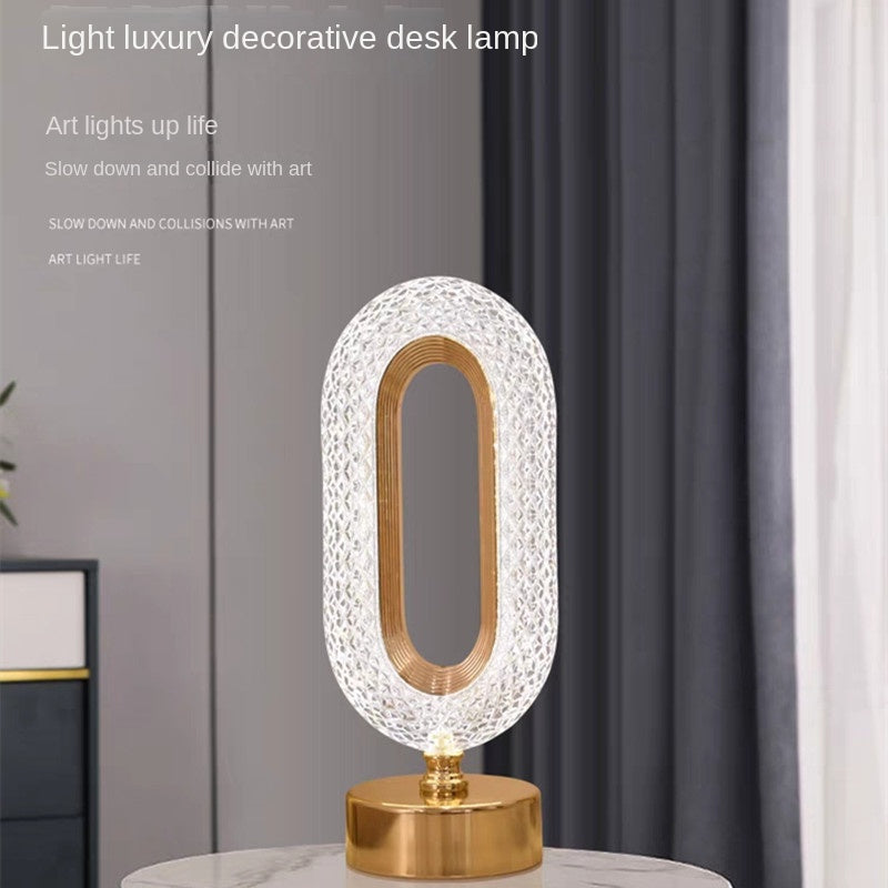 LED Desk Lamp with Touch Controls, Tri-Color Dimming, Rechargeable Night Light